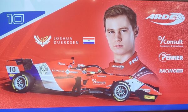¡Joshua Duerksen correrá en la F3 Regional FIA y su auto estará decorado con la bandera de Paraguay!