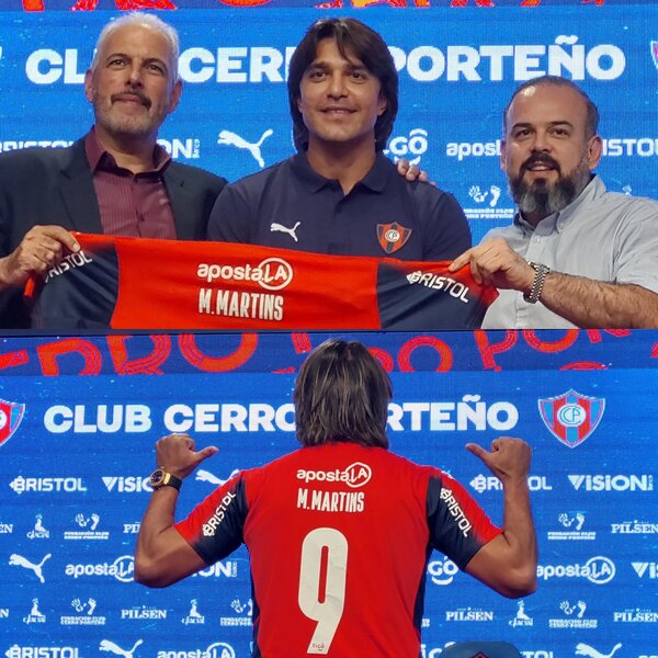 Cerro Porteño presentó al delantero Marcelo Moreno Martins quien firmó contrato por dos años