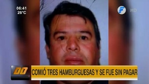 Exconcejal liberal huye sin pagar luego de comer tres hamburguesas, según denuncia