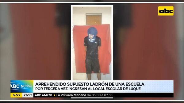 Aprehendido supuesto ladrón de una escuela - ABC Noticias - ABC Color