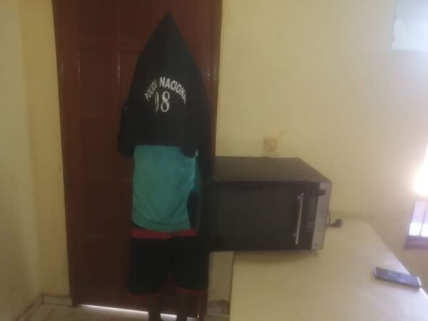Hombre fue detenido por robar un microondas