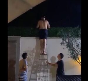 Otra de Jean, “molestando” a sus vecinos (VIDEO)