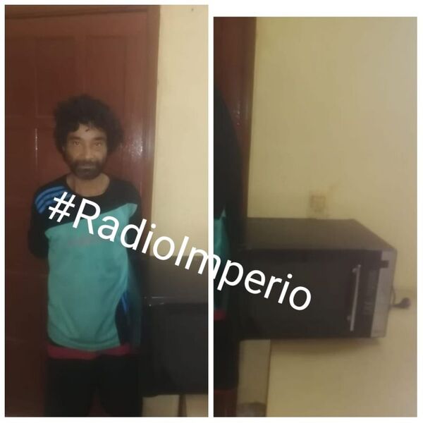 Detienen a un brasileño en la vía pública y luego recuperan un microondas hurtado