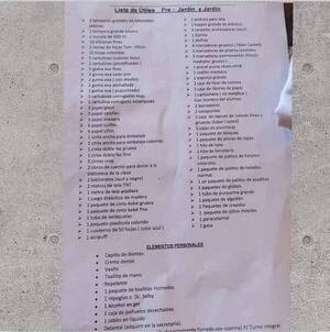Crónica / Preparen el té de Tilo que ya apareció la lista de útiles
