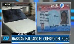 Hallan cadáver en Ypané, sería el cuerpo del ruso desaparecido | Telefuturo