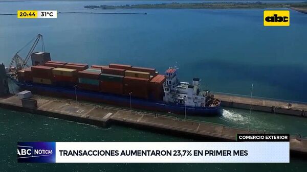 Transacciones de comercio exterior aumentaron 23,7% en primer mes - ABC Noticias - ABC Color