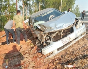Otro percance rutero en la rotonda de San José de los Arroyos - Noticiero Paraguay