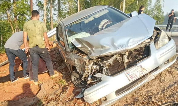 Nuevo accidente de tránsito en la rotonda ubicada en la ciudad de San José de los Arroyos - OviedoPress