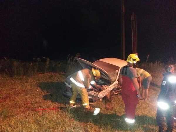 CAP. MEZA: CHOQUE ENTRE DOS VEHÍCULOS DEJA UN LESIONADO - Itapúa Noticias