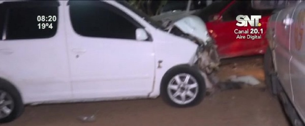 Excomisario causó accidente en Limpio - SNT