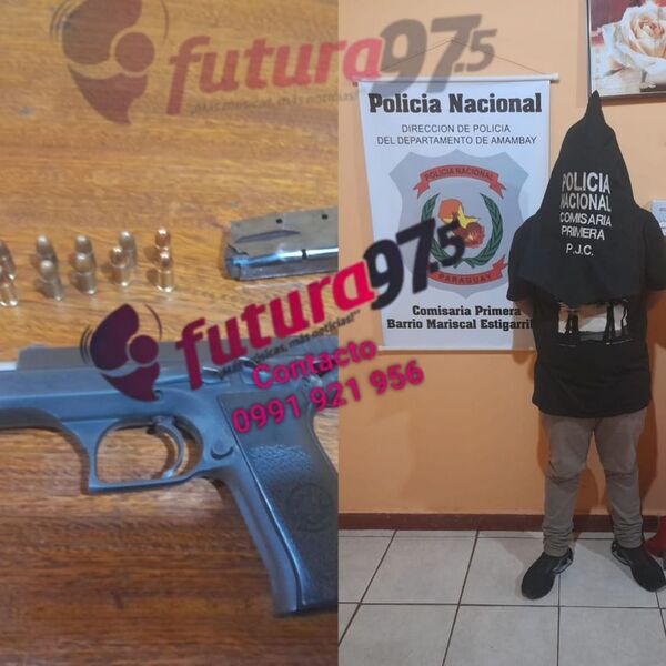 Policía detiene a un menor de edad con arma de fuego