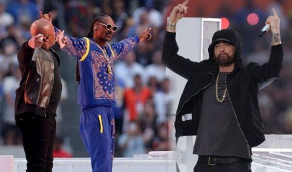 Lo mejor del show de medio tiempo del Super Bowl LVI con Eminem, Snoop Dogg y 50 Cent