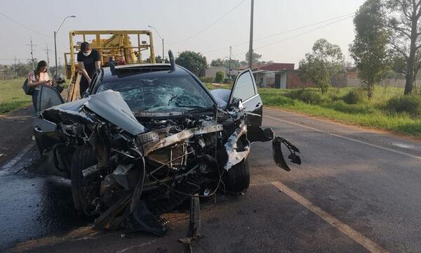 Triple choque deja daños materiales en Coronel Oviedo – Prensa 5