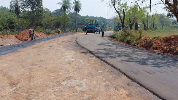 Transita en su etapa final la obra que conectará varias compañías de Yaguarón - .::Agencia IP::.