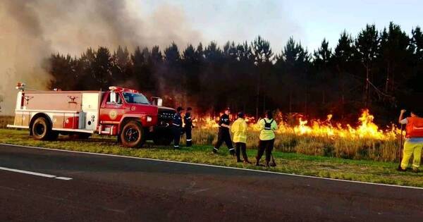 La Nación / Incendio en Corrientes consumió 520 mil hectáreas y el humo llega a Asunción