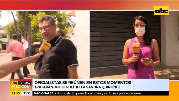 Oficialistas se reúnen para tratar el juicio político a Sandra Quiñónez - ABC Noticias - ABC Color