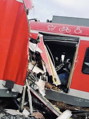 Un choque de trenes en Múnich deja al menos un muerto y decenas de heridos