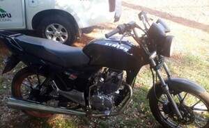 Abandonan motocicleta utilizada en asalto a gasolinera