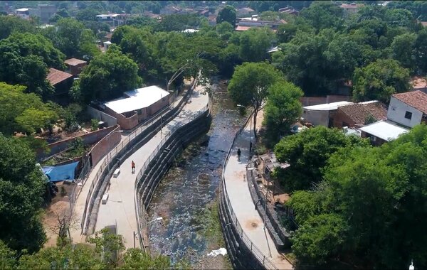 Inauguran mejoras del Arroyo Leandro Sosa de Lambaré