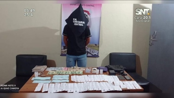 Cobrador detenido por fingir robo - SNT