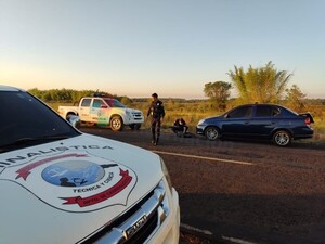 Abandonaron vehiculo hurtado esta madrugada en Coronel Bogado