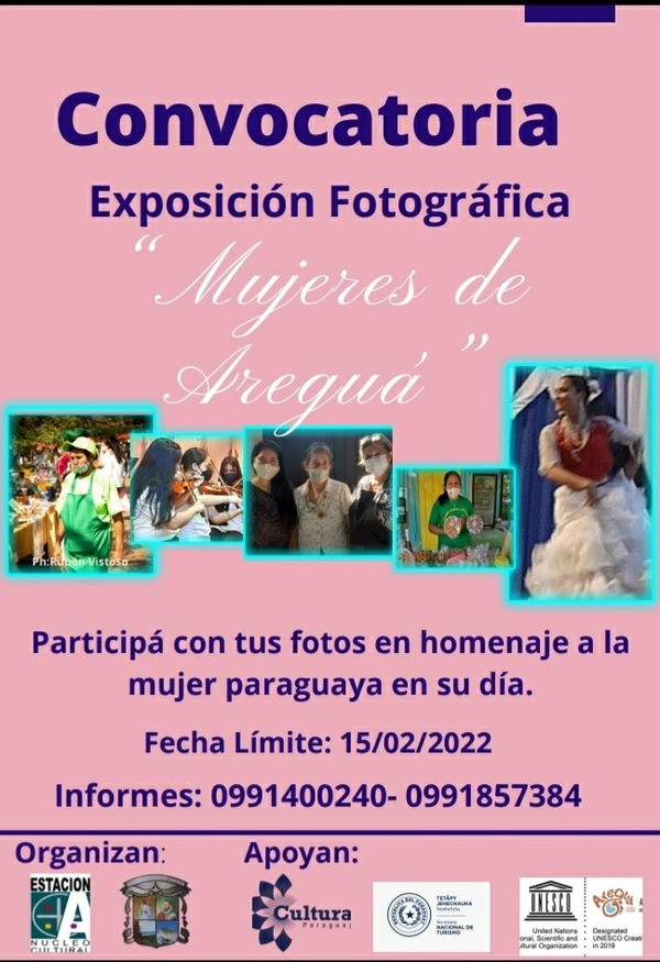 Fotógrafos, aficionados y profesionales podrán participar de la exposición “Mujeres de Areguá” - .::Agencia IP::.