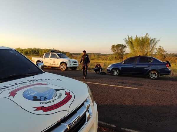 VEHÍCULO HURTADO EN CNEL. BOGADO, FUE RECUPERADO EN GRAL. ARTIGAS - Itapúa Noticias
