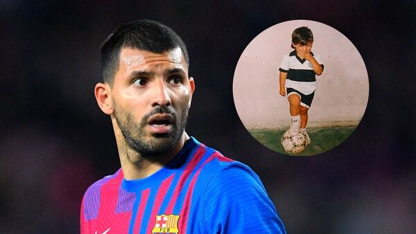 El Kun Agüero y la historia de su foto con la camiseta de Olimpia