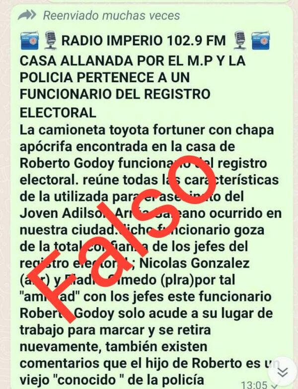Atribuyen a Radio Imperio maliciosa publicación