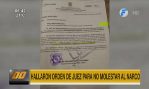Hallaron orden de juez para ''no molestar'' a narco que vivía en Paraná Country Club | Telefuturo