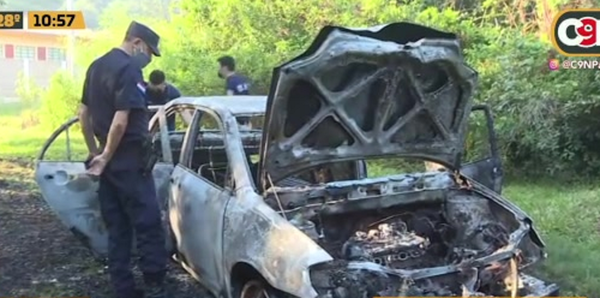Hallaron vehículo incinerado en Luque, fue utilizado para varios atracos - C9N