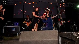 Le pidió casamiento en el concierto de Los Rancheros el Día de los Enamorados