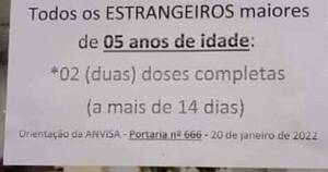 La Nación / Brasil empieza a exigir vacunación a niños de 5 años en adelante para ingresar al país