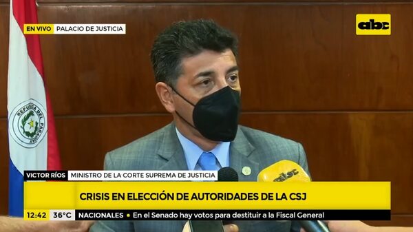 Crisis en la CSJ: “Sin información previa hubo un cambio en el consenso”, afirmó Víctor Ríos - Nacionales - ABC Color
