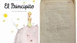 Manuscrito original de El Principito vuelve a Francia 75 años después