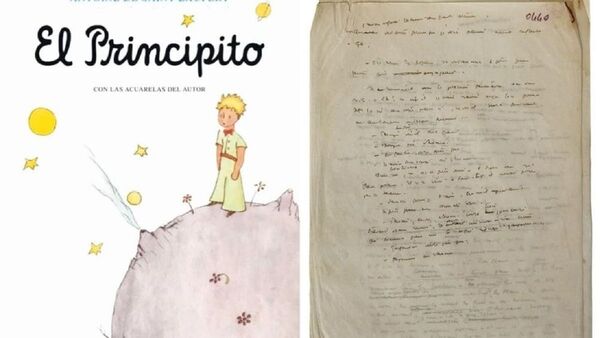 Manuscrito original de El Principito vuelve a Francia 75 años después