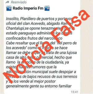 Continúan usurpando nuestro nombre para  desprestigiarnos
