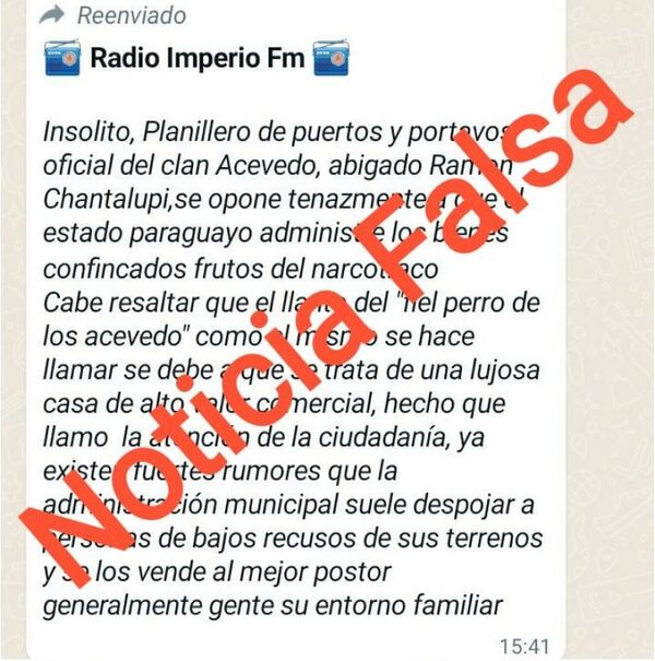 Continúan usurpando nuestro nombre para desprestigiarnos