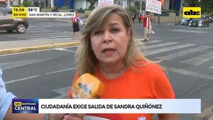 Autoconvocados exigen juicio político a la fiscala general Sandra Quiñónez - Nacionales - ABC Color