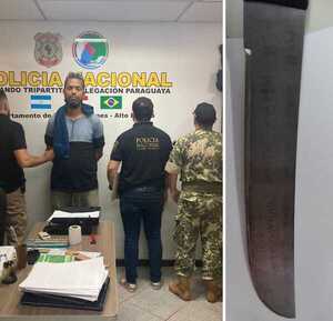 Brasileño ingresó al país con machetillo en mano - La Clave