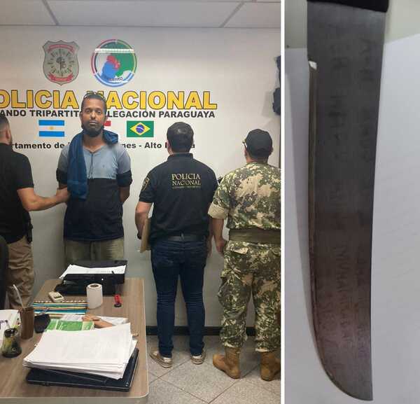 Brasileño ingresó al país con machetillo en mano - La Clave
