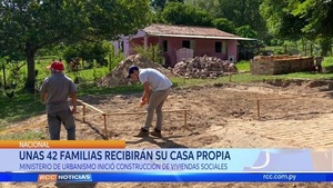 UNAS 42 FAMILIAS RECIBIRÁN SU CASA PROPIA