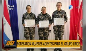 Egresaron mujeres agentes para el Grupo Lince | Telefuturo