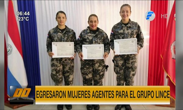 Egresaron mujeres agentes para el Grupo Lince | Telefuturo