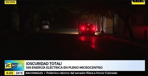 Cortes en Asunción: el “90%” de la electricidad ya fue repuesto, dice ANDE - Nacionales - ABC Color