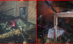 Dos viviendas se incendian y un abuelo es rescatado por vecinos