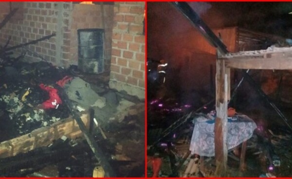 Dos viviendas se incendian y un abuelo es rescatado por vecinos