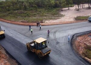 Finalizan obra de pavimentación asfáltica en Hugua Ñandu