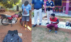 Atrapan a presuntos motochorros en allanamientos
