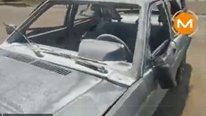Explotó auto que transportaba combustible de forma irregular